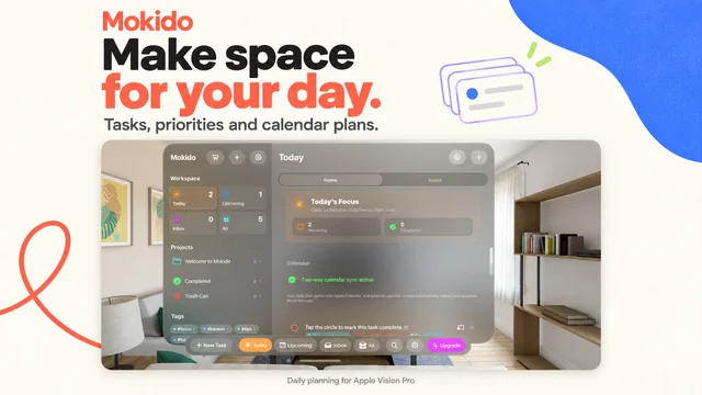 Apple Vision Pro — Make space for your day in your surroundings.
